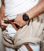 Lade das Bild in den Galerie-Viewer, Black Edition "Kuh" Uhr Herren