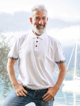 Lade das Bild in den Galerie-Viewer, Weisses Polo mit Scherenschnitt Veredelung