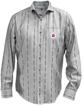 Lade das Bild in den Galerie-Viewer, Original Edelweiss Hemd mit Kragen Anthrazit Langarm