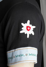 Lade das Bild in den Galerie-Viewer, Edelweiss T-Shirt Schwarz.