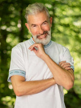 Lade das Bild in den Galerie-Viewer, T-Shirt Edelweiss Veredelung blau