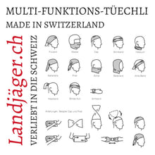 Lade das Bild in den Galerie-Viewer, Anleitung Multi Funktions Tuch
