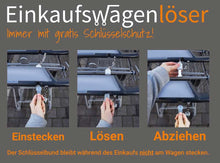 Lade das Bild in den Galerie-Viewer, Einkaufwagenlöser mit Schlüsselschutz