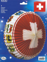 Lade das Bild in den Galerie-Viewer, Lampion oval Schweiz mit Kantonen ø 36 cm
