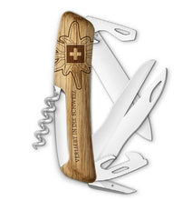 Load image into Gallery viewer, Landjäger Edelweiss Sackmesser hinten