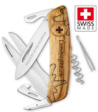 Load image into Gallery viewer, Landjäger Edelweiss Sackmesser vorne