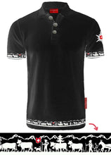 Lade das Bild in den Galerie-Viewer, Scherenschnitt Polo schwarz Alpaufzug