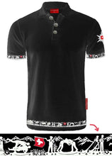 Lade das Bild in den Galerie-Viewer, Scherenschnitt Polo schwarz Schwingen