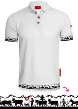 Lade das Bild in den Galerie-Viewer, Scherenschnitt Polo weiss Alpaufzug