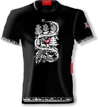 Lade das Bild in den Galerie-Viewer, T-Shirt Schwarz Rundhals Alpaufzug mit Alpläbä