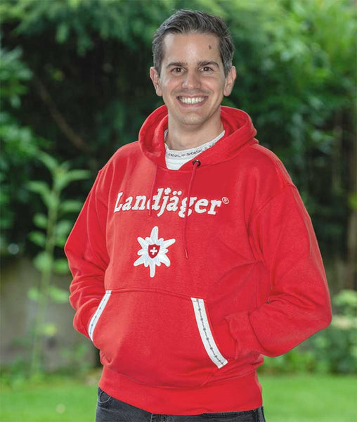 Rotes Edelweiss Hoodie - Limited Edition