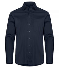 Lade das Bild in den Galerie-Viewer, Stretch Hemd Unisex Easy Care Dark Navy
