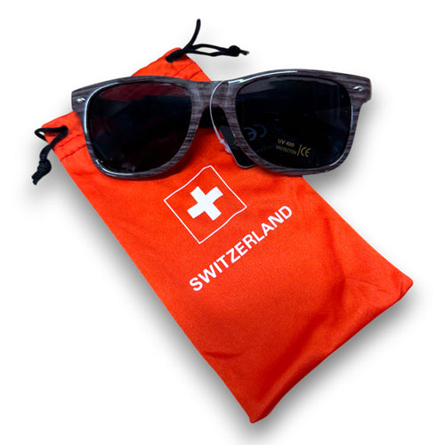 Sonnenbrille 0512 Holzeffekt Anthrazit UV400