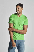 Lade das Bild in den Galerie-Viewer, Herren T-Shirt V-Ausschnitt Grün, Fairtrade Zertifiziert
