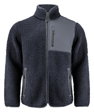 Load image into Gallery viewer, Zweifarbiger Sherpa-Fleece-Pullover Navy

