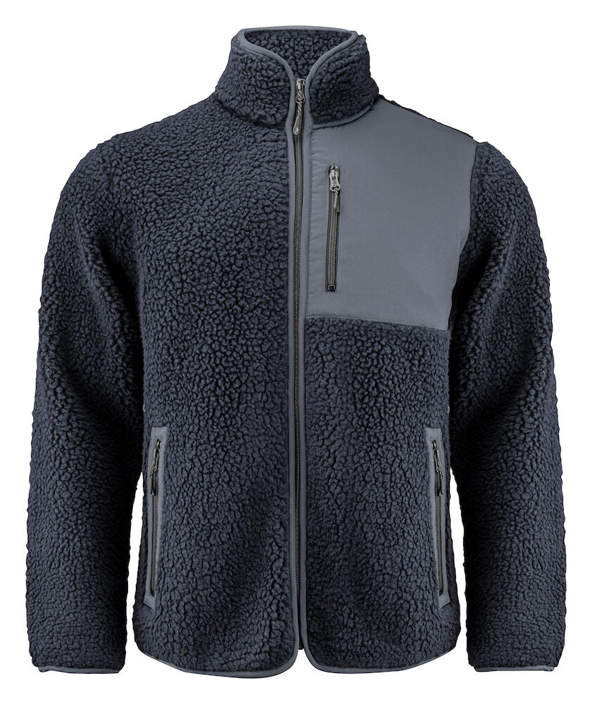 Zweifarbiger Sherpa-Fleece-Pullover Navy