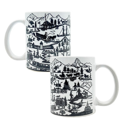 Tasse Scherenschnitt