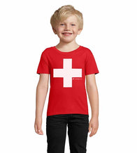 Carica l&#39;immagine nel visualizzatore di Gallery, Maglietta Bambini Croce svizzera
