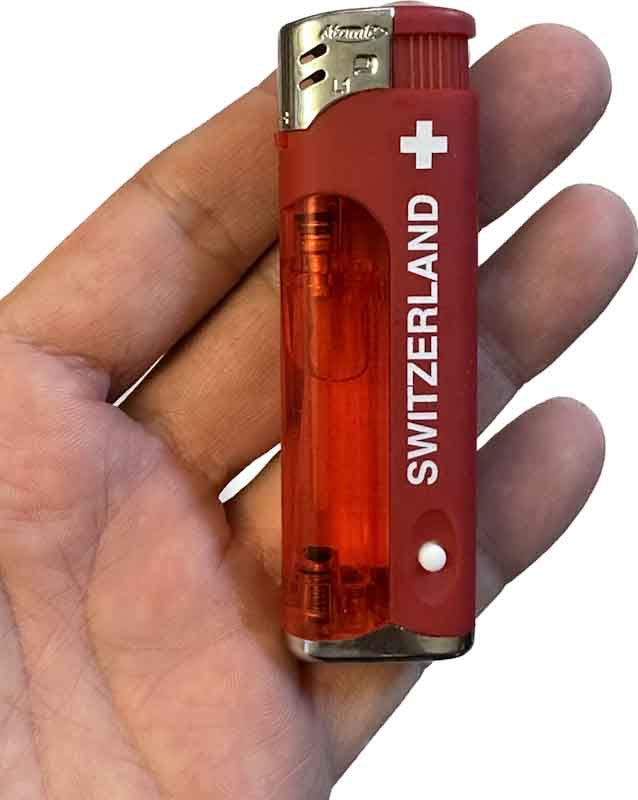 Feuerzeug "Switzerland" mit LED