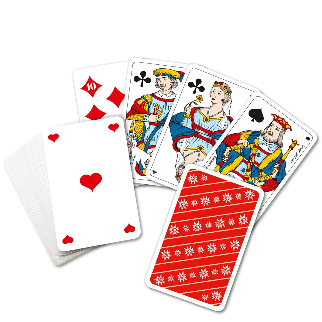 Original Jasskarten Mit französisches Motiven