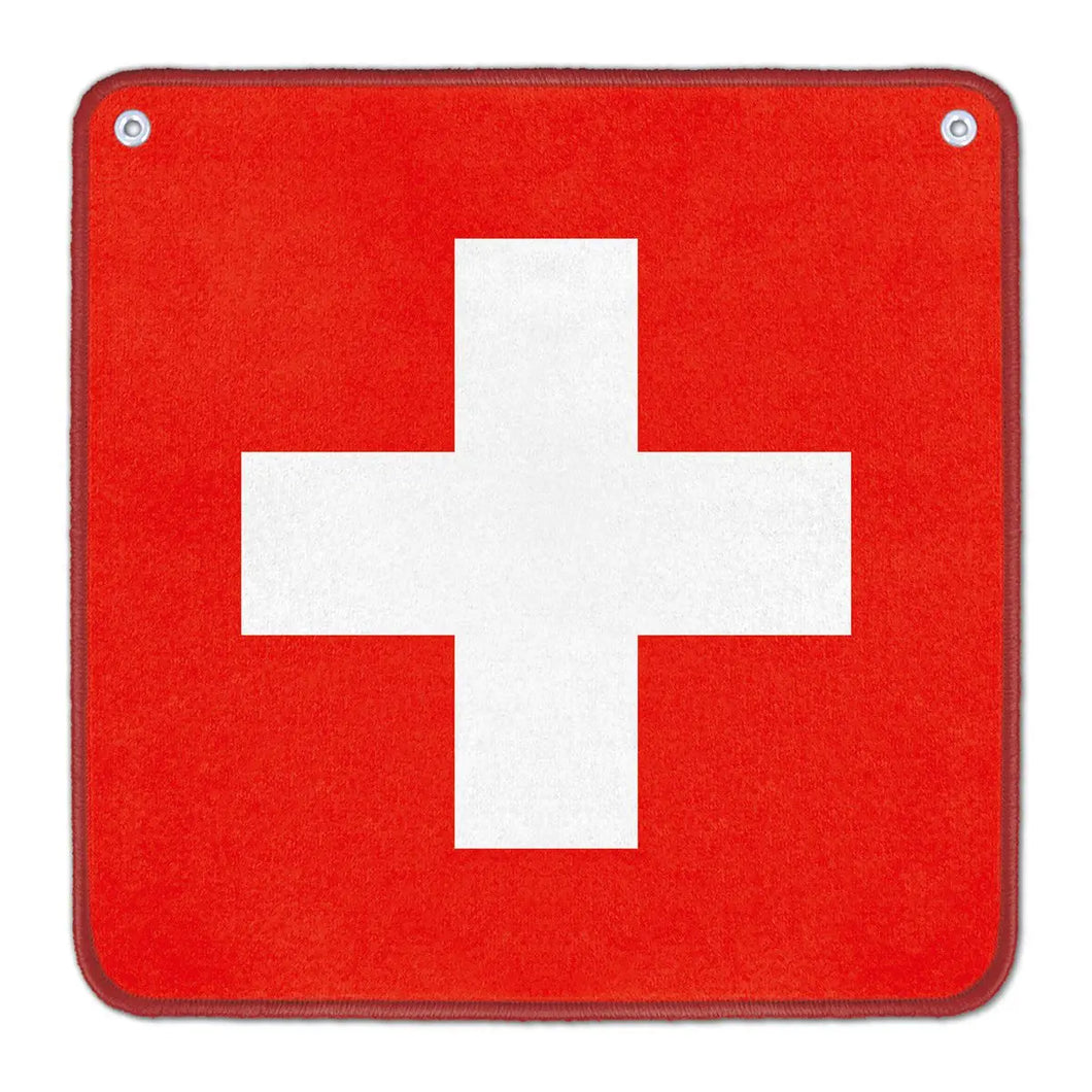 Jassteppich mit Schweizerkreuz
