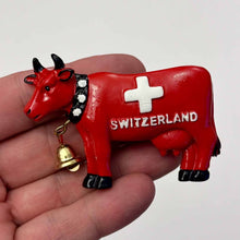 Carica l&#39;immagine nel visualizzatore di Gallery, Magnet Kuh mit Schweizerkreuz
