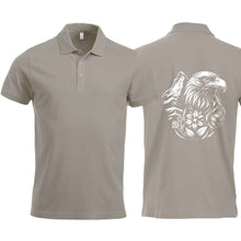 Lade das Bild in den Galerie-Viewer, Polo mit Steinadler und Matterhorn, Silber, Rücken
