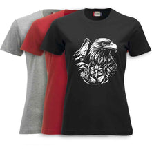 Lade das Bild in den Galerie-Viewer, Damen T-Shirt mit Adler und Matterhorn,
