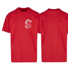 Load image into Gallery viewer, Oversize T-Shirt Steinadler, Rot, Brust klein
