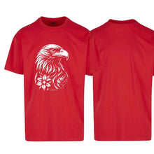 Load image into Gallery viewer, Oversize T-Shirt Steinadler, Rot, Brust klein &amp; Rücken gross
