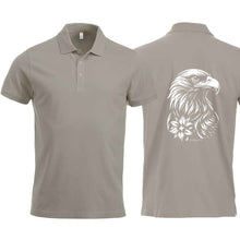 Lade das Bild in den Galerie-Viewer, Polo mit Steinadler, Silber, Rücken
