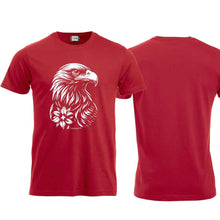 Lade das Bild in den Galerie-Viewer, T-Shirt Adler, Rot, Brust gross
