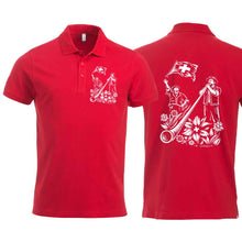 Lade das Bild in den Galerie-Viewer, Polo Alphorn &amp; Fahnenschwinger, Rot, Rücken &amp; Brust
