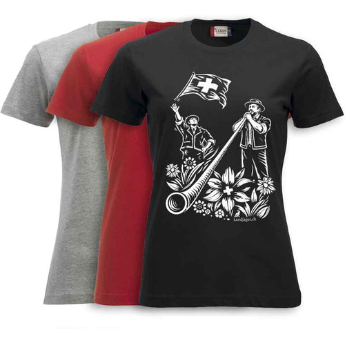 T-shirt cor des Alpes & lanceur de drapeau femme