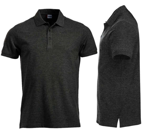 Premium Polo Unisex Anthrazit Meliert