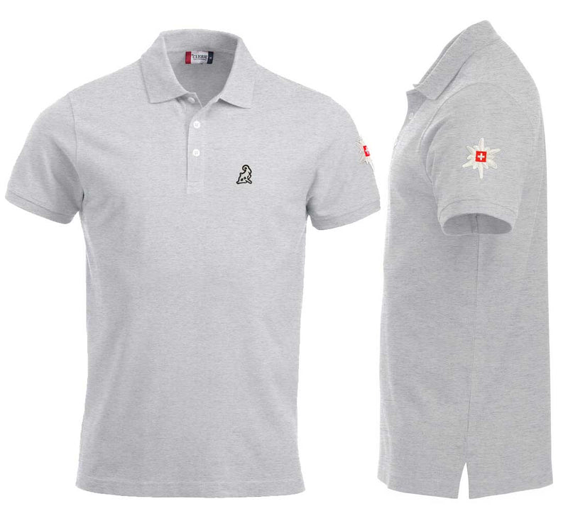 Polo Ash con logo e stella alpina