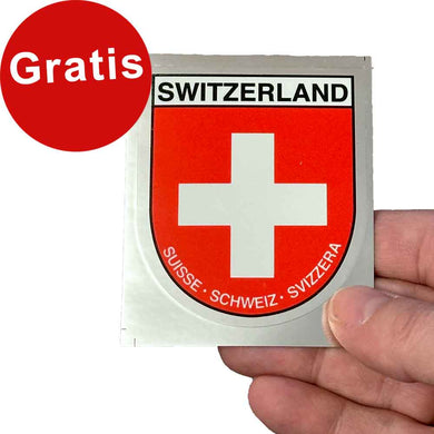Autocollant croix suisse