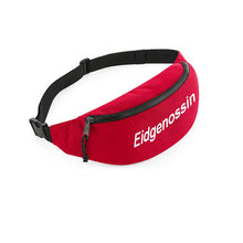 Carica l&#39;immagine nel visualizzatore di Gallery, Bauchtasche Rot mit Text Eidgenossin
