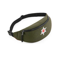 Carica l&#39;immagine nel visualizzatore di Gallery, Bauchtasche Grün mit Edelweiss Patch
