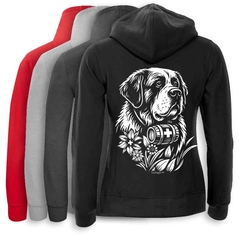 Kapuzenjacke mit Bernhardiner Damen