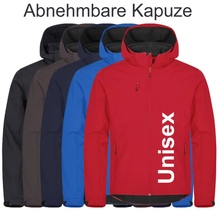 Charger l&#39;image dans la galerie, Veste softshell (à capuche) unisexe
