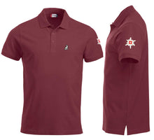 Load image into Gallery viewer, Polo Bordeaux mit Logo und Edelweiss
