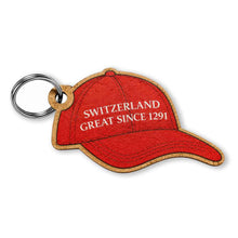 Load image into Gallery viewer, Red "Switzerland Great Since 1291" Cap Keychain
