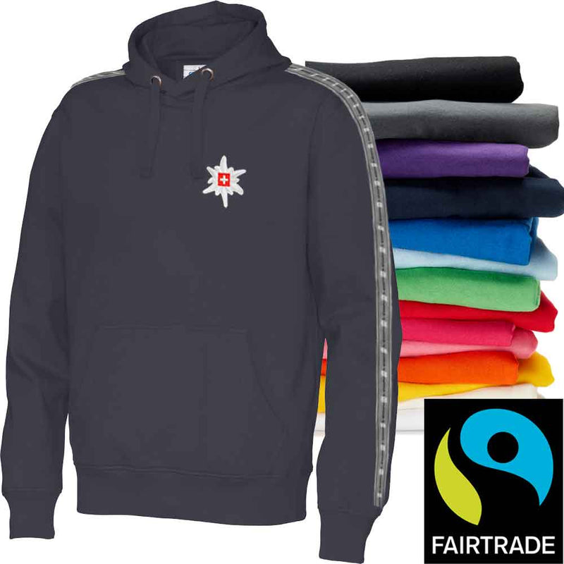 Hoodie in 14 Farben, Fairtrade