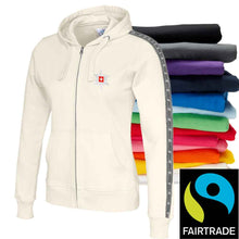 Charger l&#39;image dans la galerie, Kapuzenjacke Damen in 14 Farben, Fairtrade
