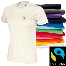 Load image into Gallery viewer, Damen T-Shirt in 14 Farben, Bio Baumwolle und Fairtrade Zertifiziert
