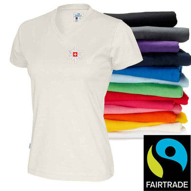 T-shirt femme col V Bio-Fair