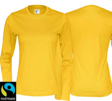 Load image into Gallery viewer, T-shirt ladies long sleeve organic fair
