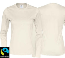 Load image into Gallery viewer, T-shirt ladies long sleeve organic fair
