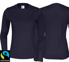 Load image into Gallery viewer, T-shirt ladies long sleeve organic fair
